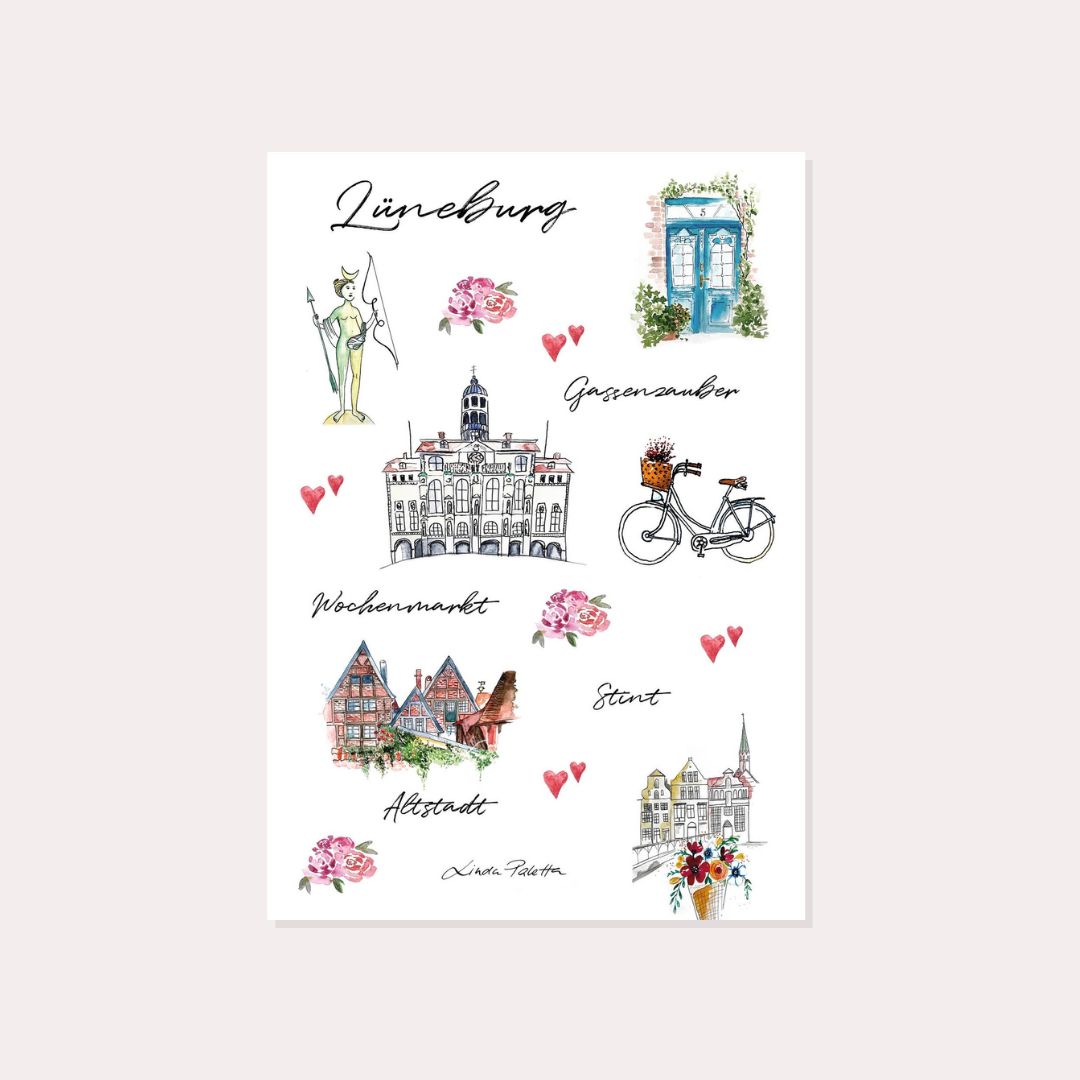 Postkarte Lüneburg Amore