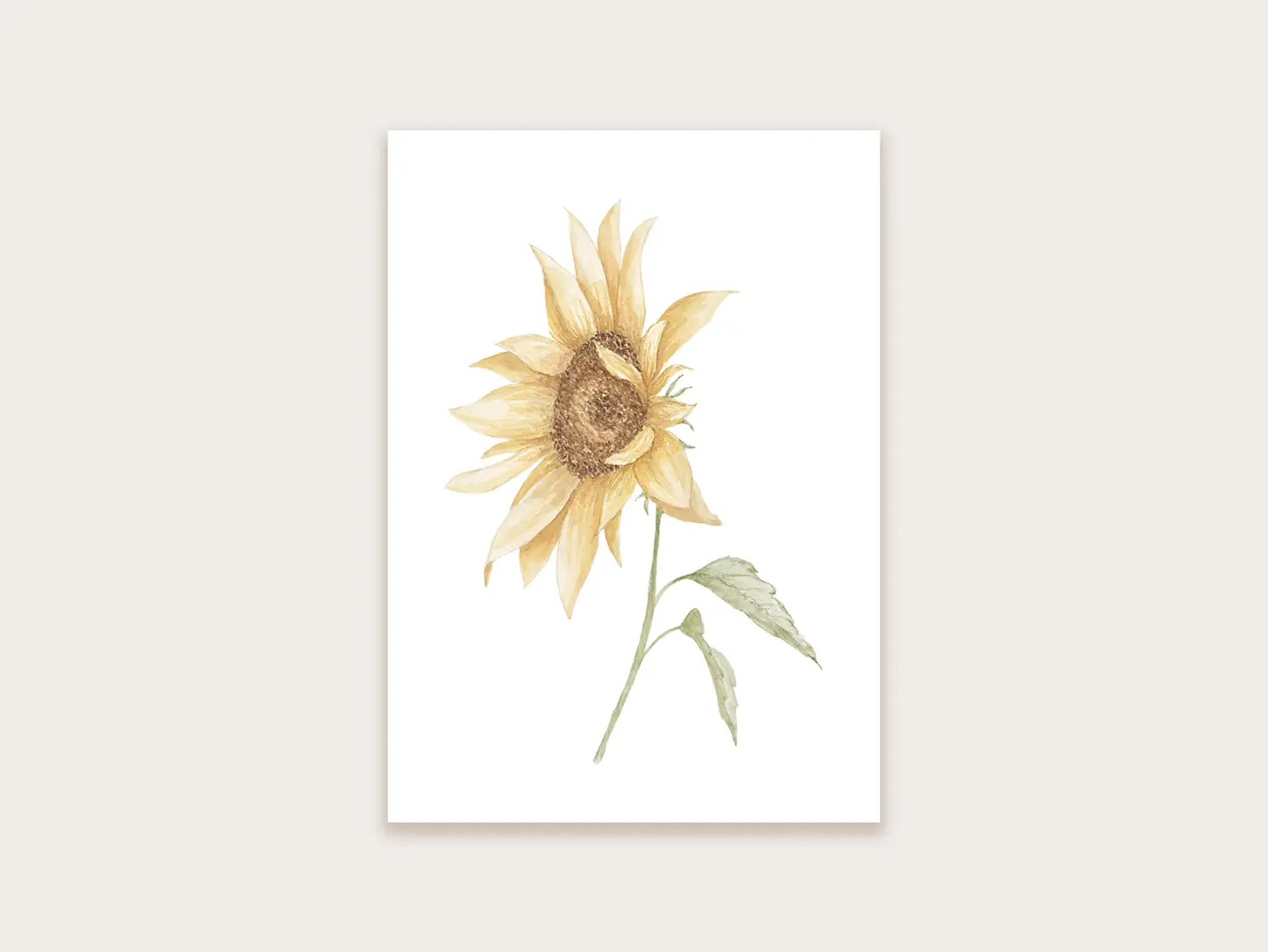 Postkarte Sonnenblume
